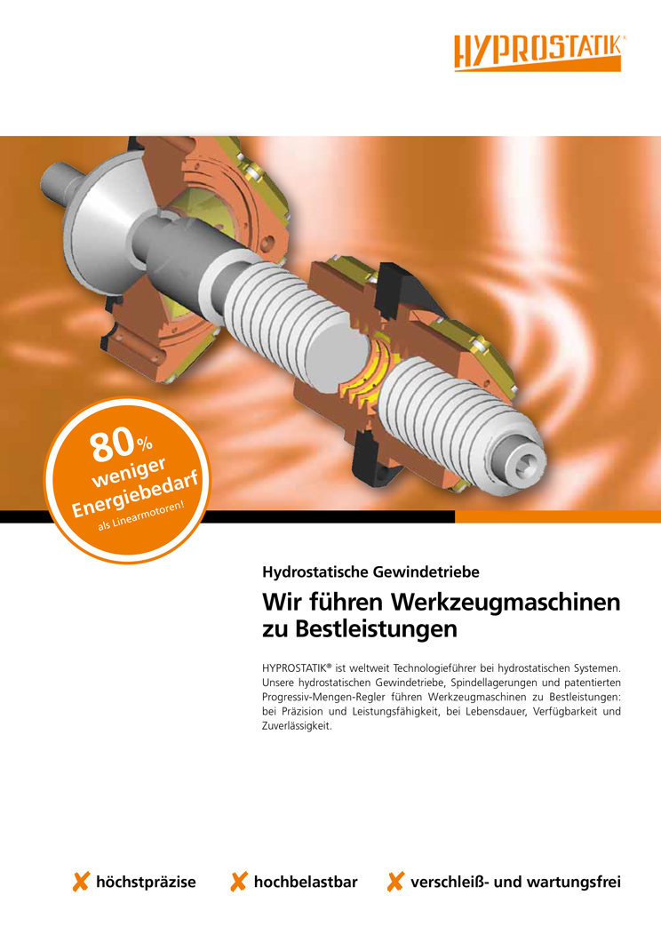 Cover sheet for flyer FI Hyprostatics 2023 in German