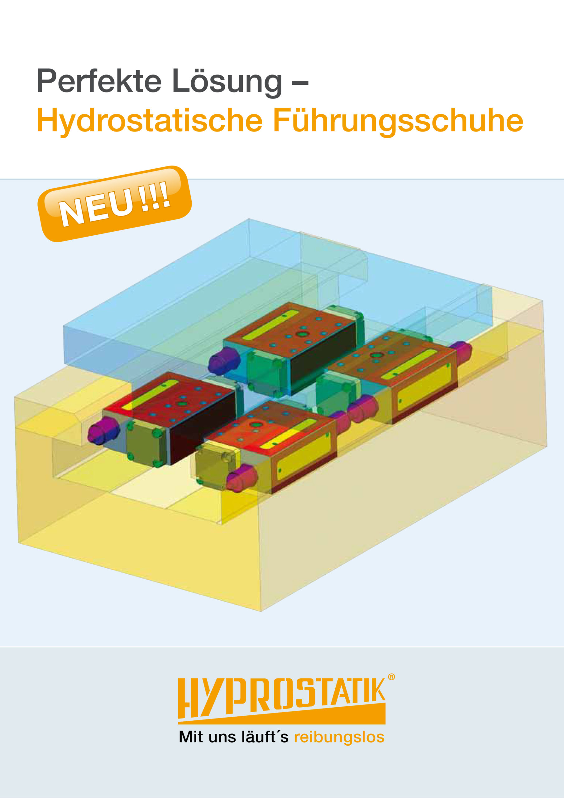Cover page of Flyer Hydrostatic guide shoes