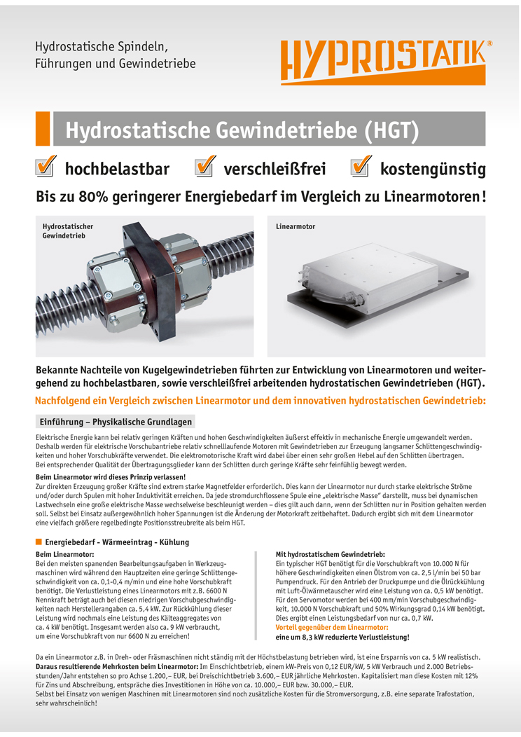 Deckblatt für Flyer FI Hyprostatik 2023 in Deutsch