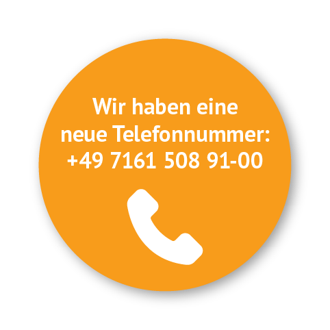 Button mit Telefonnummer