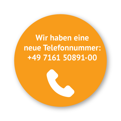 Button mit Telefonnummer