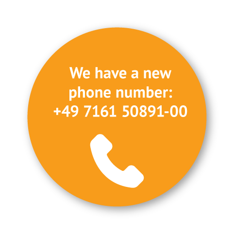 Button with telephone number